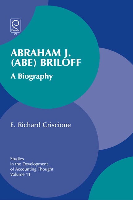 Book cover image for Abraham J. (Abe) Briloff ISBN: 9781848555884